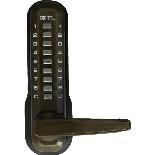 Lockey 7055 Keyless Mechanical Digital Spring Latch Door Lock Antique Brass